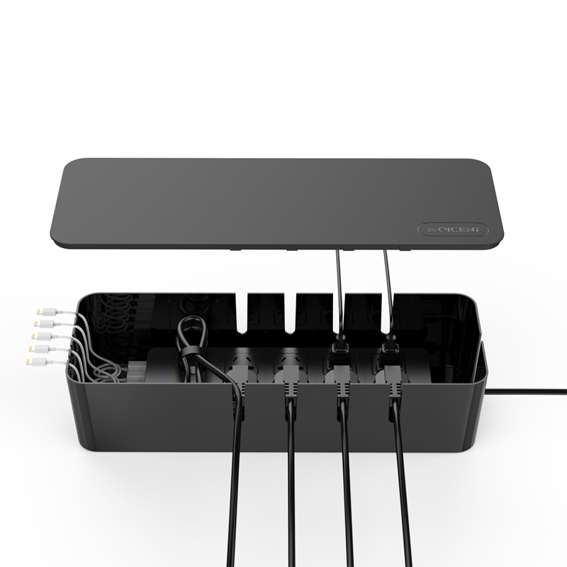 Cable Management Box,Cord Box to Hide Power Strips,Cord Organizer Hider to  Conceal The Electrical Wires from TV 